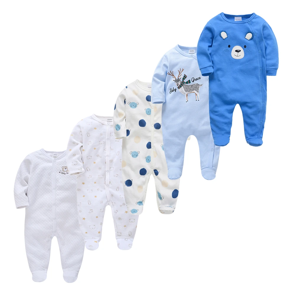 1pcs 3pcs 5pcs Baby Girl Boy Pijamas bebe fille Cotton Sleepsuits Breathable Soft ropa bebe Newborn Sleepers Baby Pjiamas