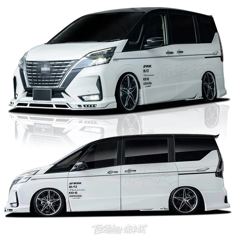 Car stickers FOR Nissan SERENA C27 body appearance personalized custom fashion decorative decals