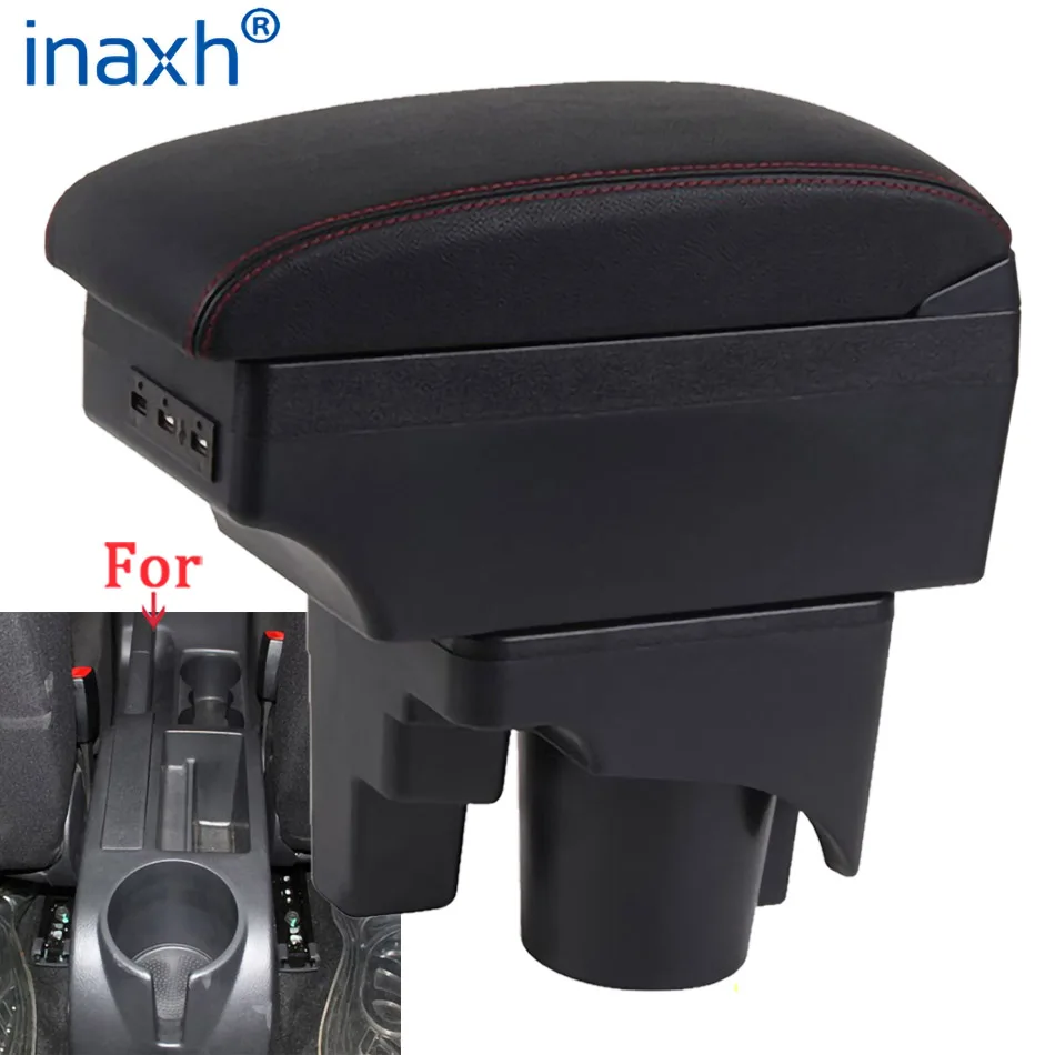 

For Volkswagen Golf 6 Armrest box For VW Sagitar Car Armrest Interior details Retrofit parts Storage box car accessories USB