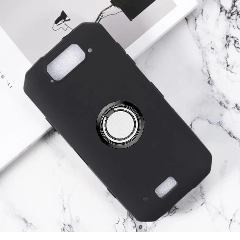 For Blackview BV9900 BV9900E BV9500 BV6900 BV5500 BV9700 Pro Back Ring Holder Bracket TPU Soft Silicone Phone Case