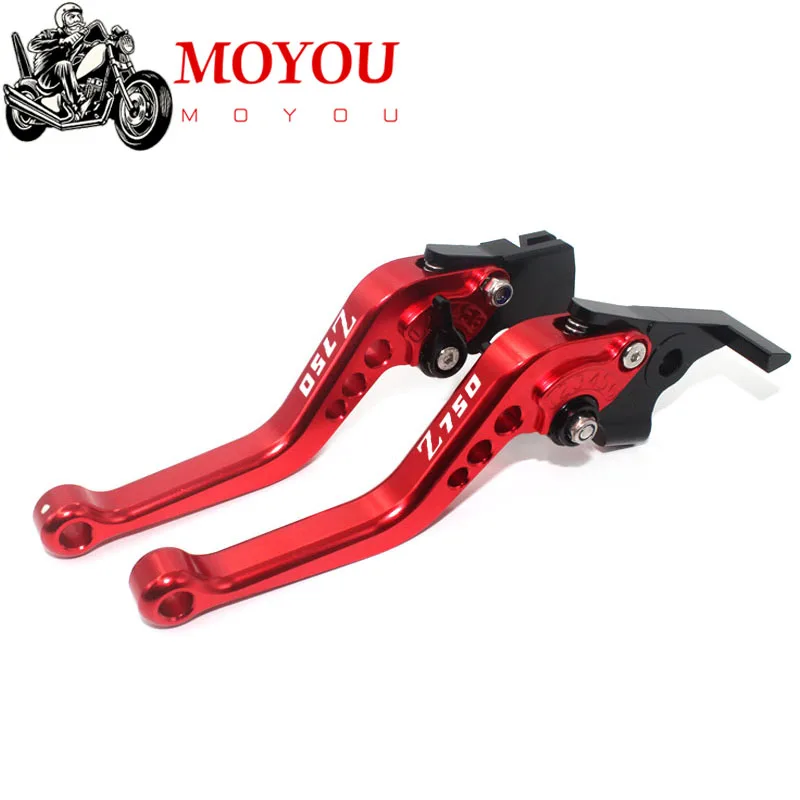For KAWASAKI Z750 Z 750 2004 2005 2006 F14 K750 Motorcycle Accessories Aluminum Short Brake Clutch Levers LOGO Z750