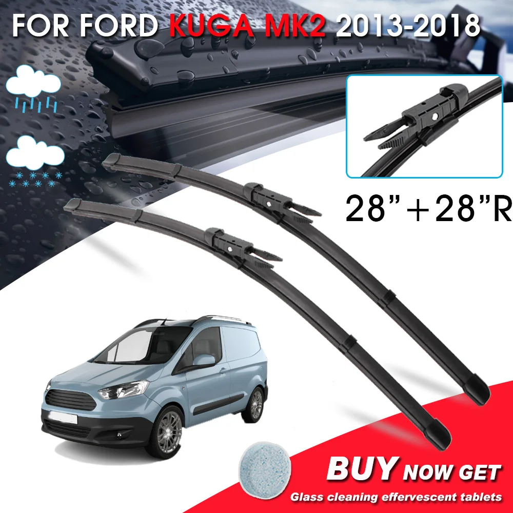 BROSHOO Car Fornt Window Windshield Wipers Blade For Ford Kuga MK2 28