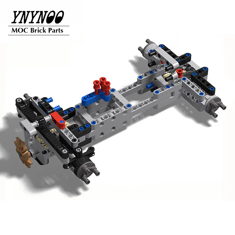 NEUE High-Tech 4WD Off-road Front Suspension System MOC Bausteine Ziegel Teile Kits RC Modell Autos für kinder Jungen DIY Spielzeug