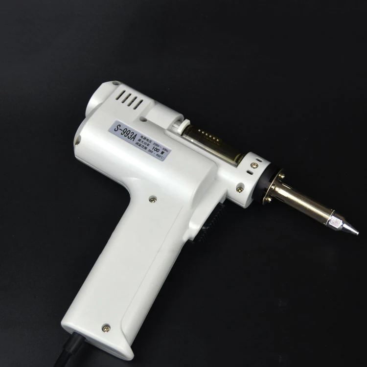 真空はんだ除去ポンプ付き電気はんだごて、吸引錫ガン、110v、220v、90w、S-993A