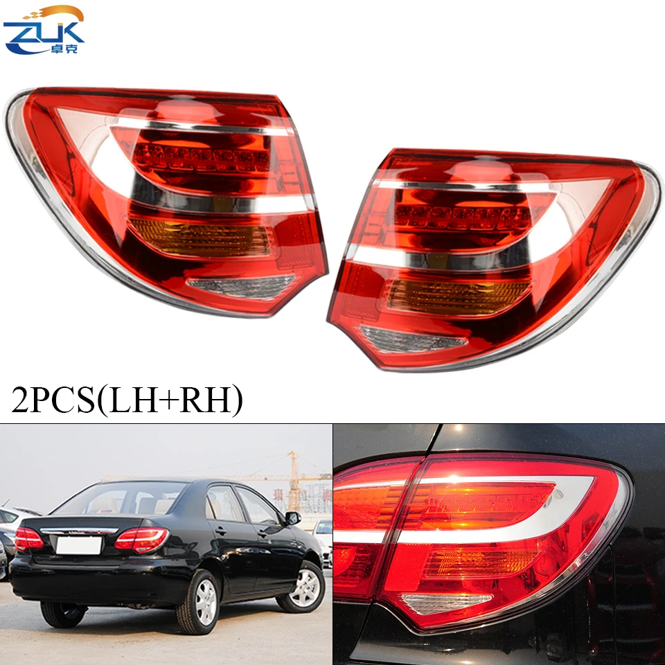 

ZUK 2PCS Rear Bumper Outer Tail Light Brake Stop Lamp Assy For TOYOTA Corolla EX ZER120 2013-2015 Exterior Taillight Taillamp