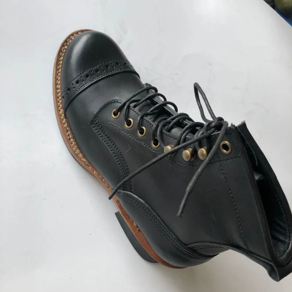 XW400 RockCanRoll Super Quality Size 35-52 Handmade Goodyear Welted Durable Italian Cowhide Boots Custom Made Available