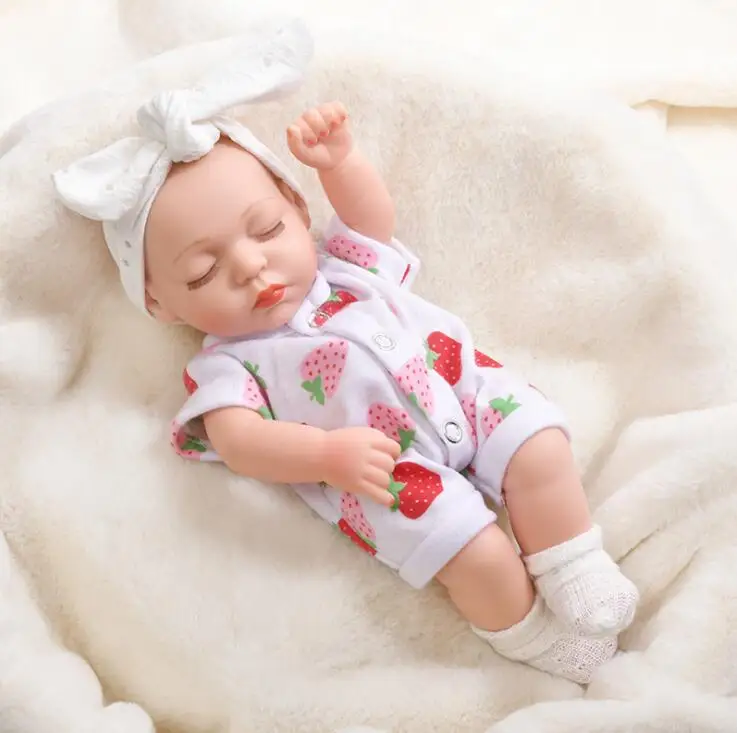 

2021 Hot 30CM New baby dolls silicone viny 10inch Reborn baby poupee boneca baby soft toy gift todder