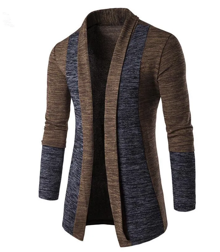 MRMT 2024 Brand New Men's Jackets Sweater Solid Color Casual Splicing Cardigan Overcoat for Male Sweater Jacket Clothing Garment