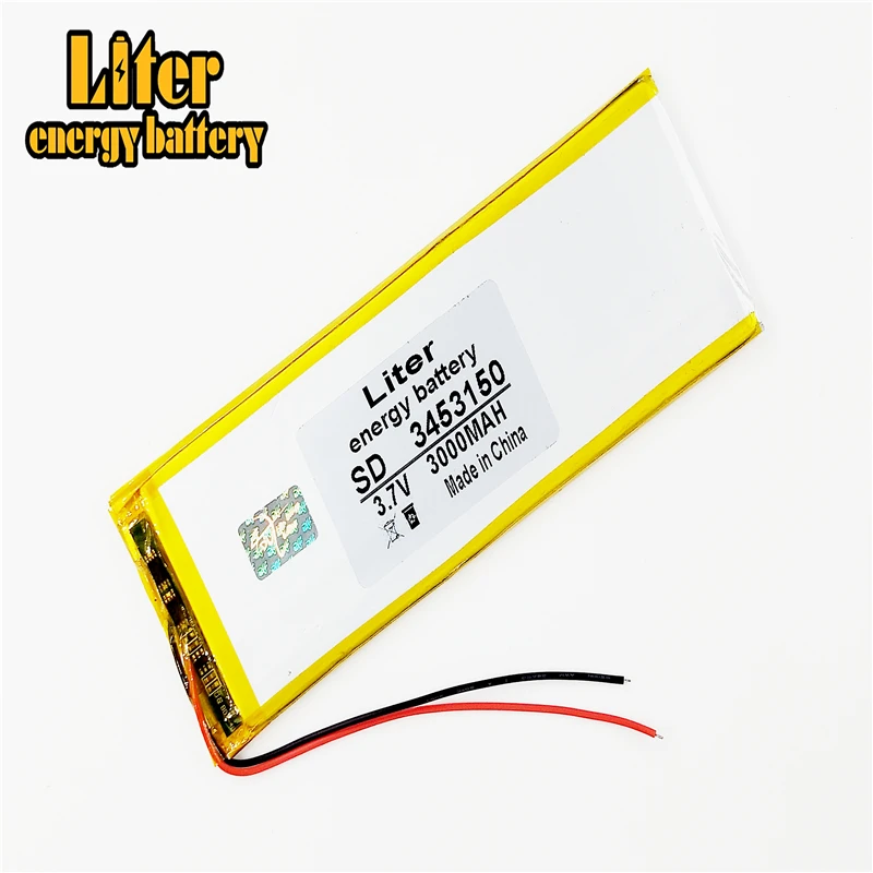 Bateria tableta tablet, polimer baterii 3453150 3.7V 3000MAH litowo Tablet, polimer baterii z płyta ochronna