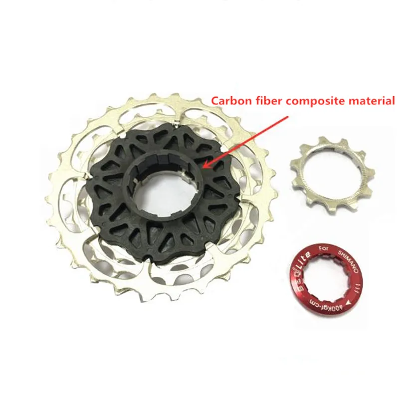 Folding bicycle integrated 7-speed cassette for brompton Flywheel 7 speed Chrome Moly Steel 11T/13T/15T/18T/21T/24T/28Ttensioner