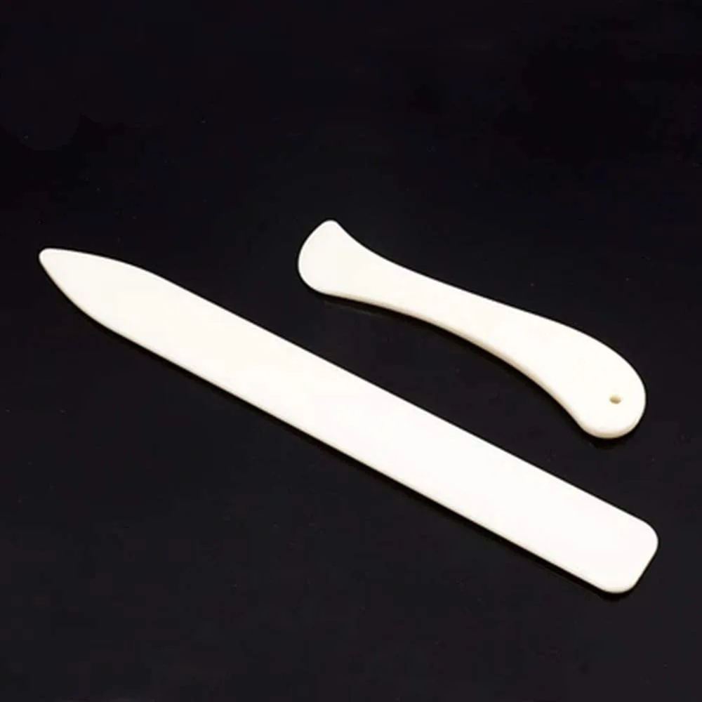 2Pcs Bone Folder Tool For Scoring Folding Creasing Paper Leather Crafts for Leather & Card Making DIY Sewing Accessories