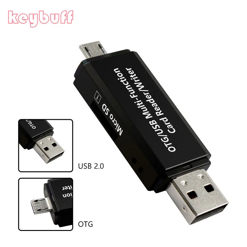 Multitarjeta lector de tarjetas de memoria SD/TF OTG, adaptador de lector de tarjetas Micro USB tipo C, para deveice tipo C/Android/PC