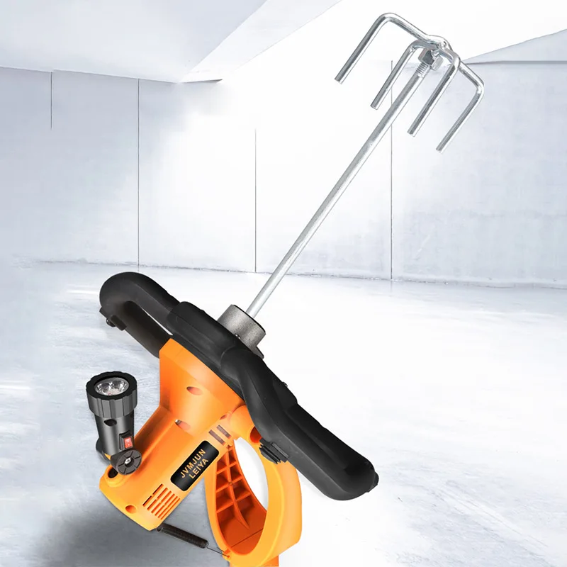 220V 2880W Electric Cement Mortar Trowel Paint Coating Mixer 6 Speeds Adjustable Electric Cement Mixer Power Tools