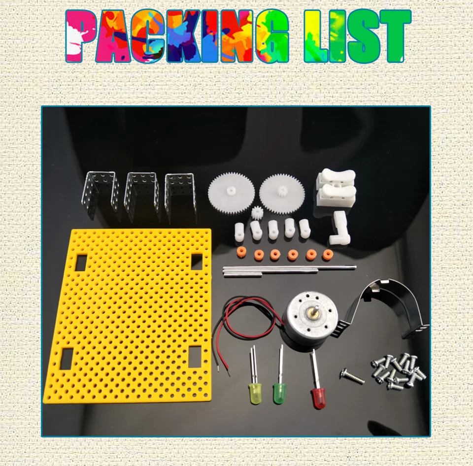 Aprendizagem precoce engraçado ciência experimento físico pequena invenção educação brinquedos diy manivela modelo gerador crianças aprendizagem