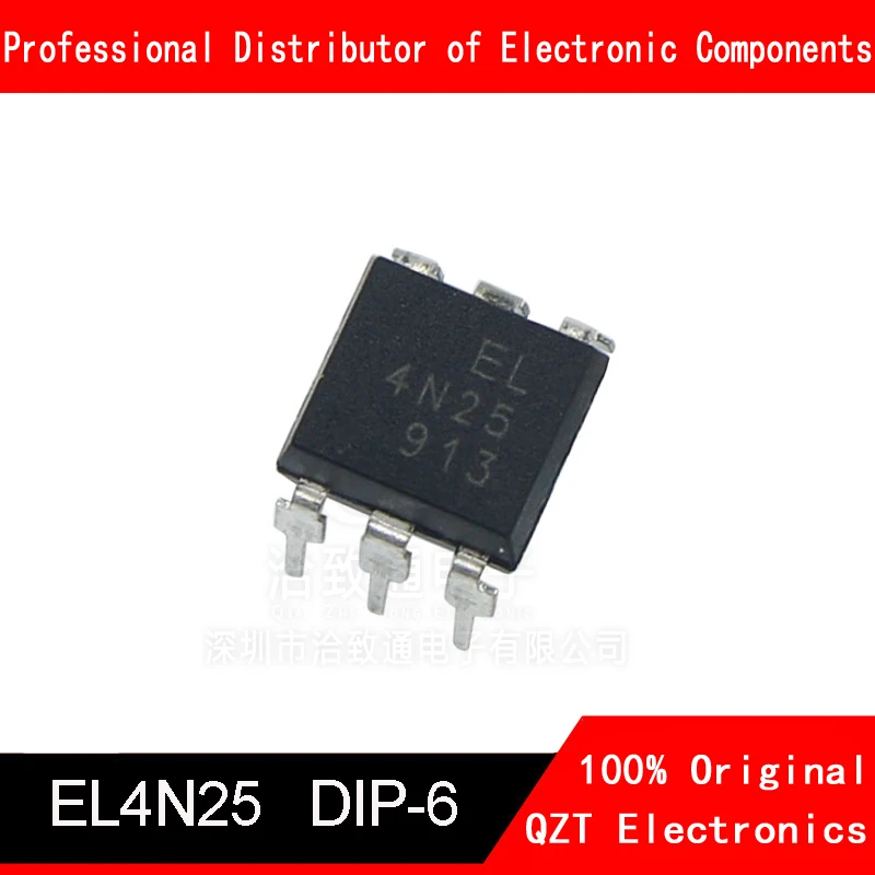 10PCS EL4N25 4N25 EL4N35 4N35 DIP