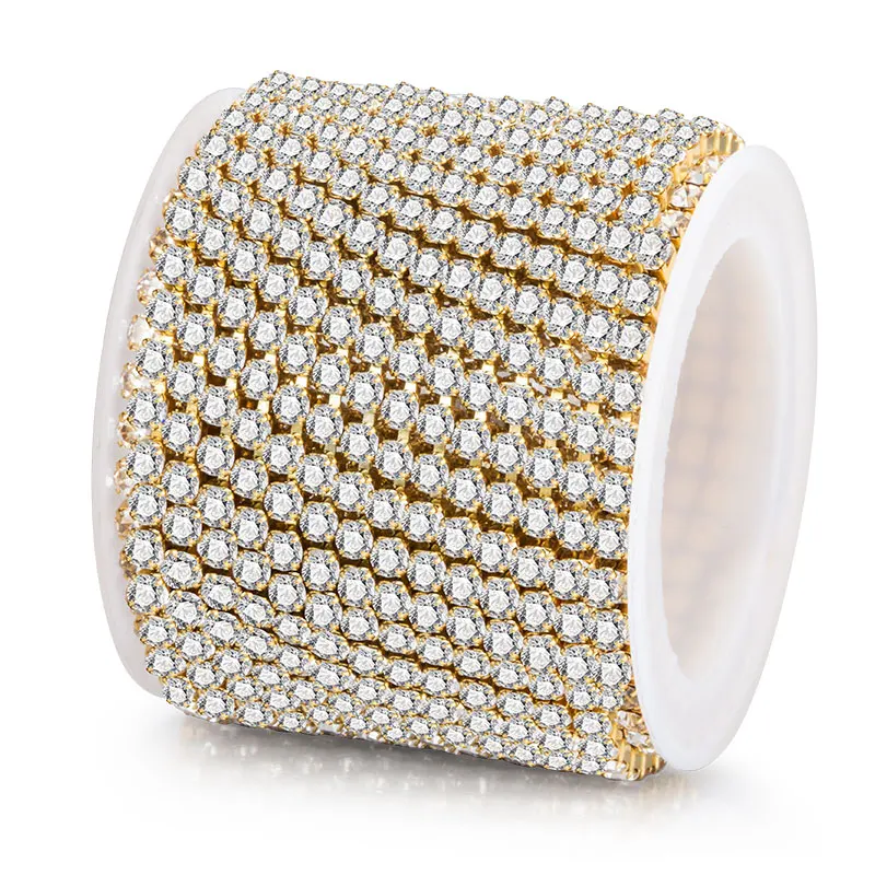 2 مللي متر 3 مللي متر الفولاذ المقاوم للصدأ الذهب الماس سلسلة DIY بها بنفسك مجوهرات صنع الاكسسوارات الحفر مخلب سلاسل سوار قلادة اليدوية 1 متر