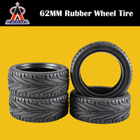 Hot AUSTAR 4Pcs Rubber Wheel Tire 65mm*28mm for 1/10 RC Rock Crawler Model  Car