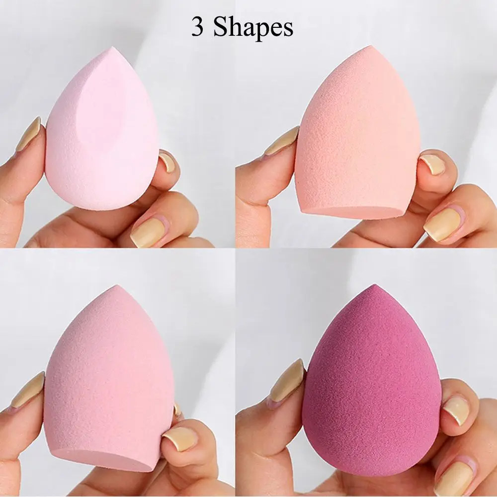 4PCS Multi-shape Waterdrop for Dry & Wet Use Makeup Sponge Blender Cosmetic Sponge Foundation Powder Puff Blending Sponges