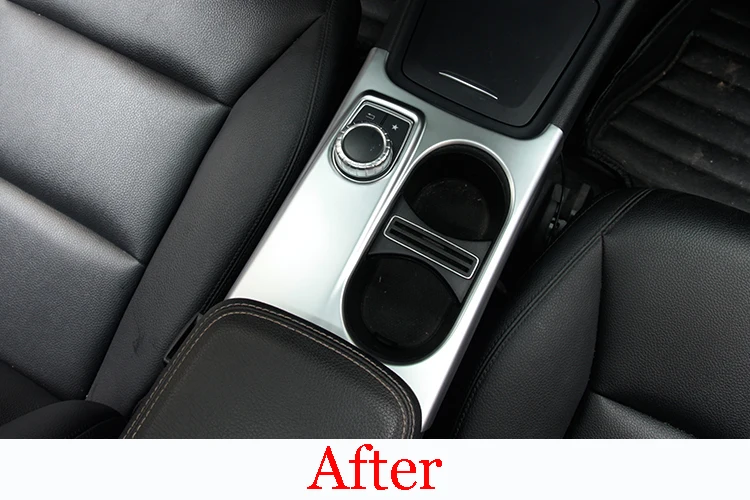 LHD RHD Für Mercedes Benz A/GLA/CLA Klasse C117 W117 W176 X156 2012-2018 AMG ABS Carbon Faser Tasse Halter Abdeckung Trim Zubehör – Detail 2