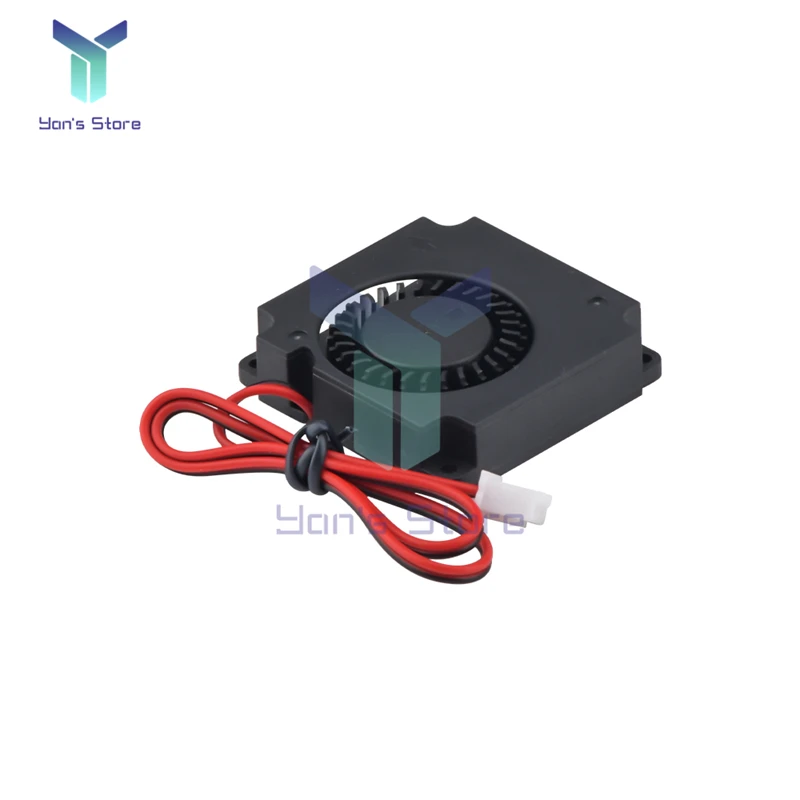 DC5015/4010/4020 3D 5V 12V 24V Printer Accessories DC Turbine Oil-Containing Blower Cooling Turbo Blower Black Plastic Fans