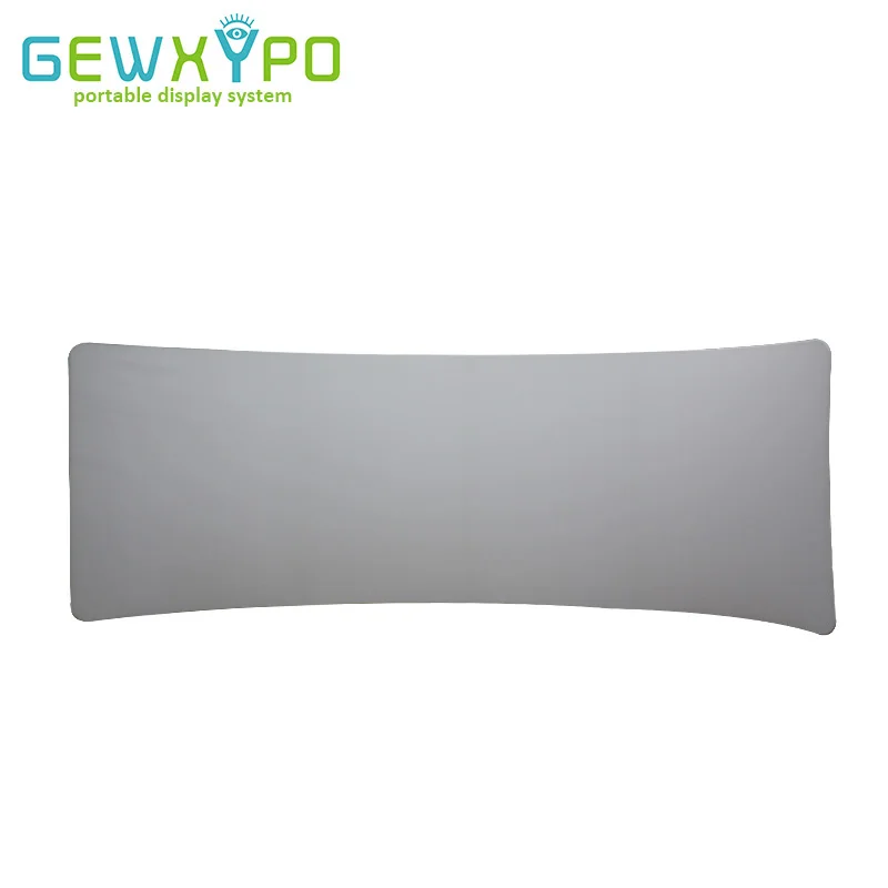 7.5ftX20ft C Shape Photo Booth Portable Display Tension Fabric Wall With White Or Black Color Pillow Case Banner（Include Frame）