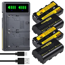2800mAh NP-F550 NP-F570  Battery+New LED USB Dual Charger for Yongnuo Viltrox LED Video Light YN300 II YN300 III YN600 Air