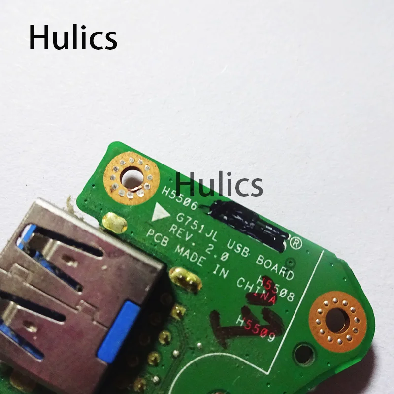 Hulics Used G751JL USB BOARD For ASUS G751J  G751JY G751JM G751JT G751 USB3.0 Board Platelets Laptop IO 