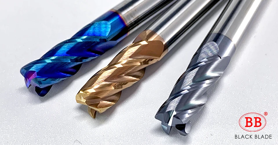 BB Eckradius Schaftfräser R Bullnose CNC Wolframkarbid Stahlschneider Oberflächenbearbeitung Metallfräser Werkzeug 3 4 Nuten R0,5 R1 – Detail 6