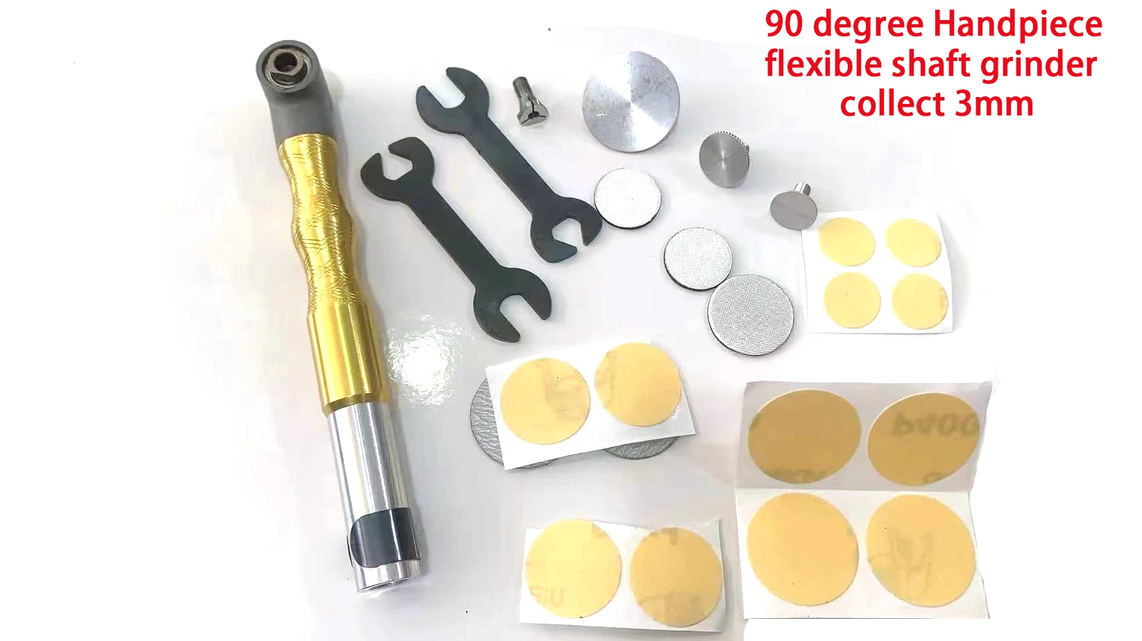 

90 degree Handpiece For Foredom Motor anging Flexible Shaft Grinder Mill Grinder jewelry tools polishing grinding carving