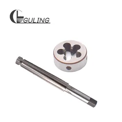 GULING 1 Set Left hand Trapezoidal tap and Die set TR 8 10 12 14 16 X1.5 X2 X3 X4 Thread Screw tr taps Round Threading Dies