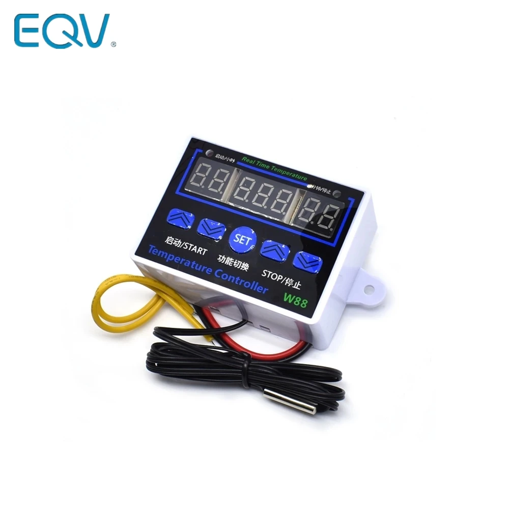 W88 12V 24V 110V 220V Digital Thermostat Temperature Controller Thermoregulator for incubator Relay 10A Heating Cooling Control