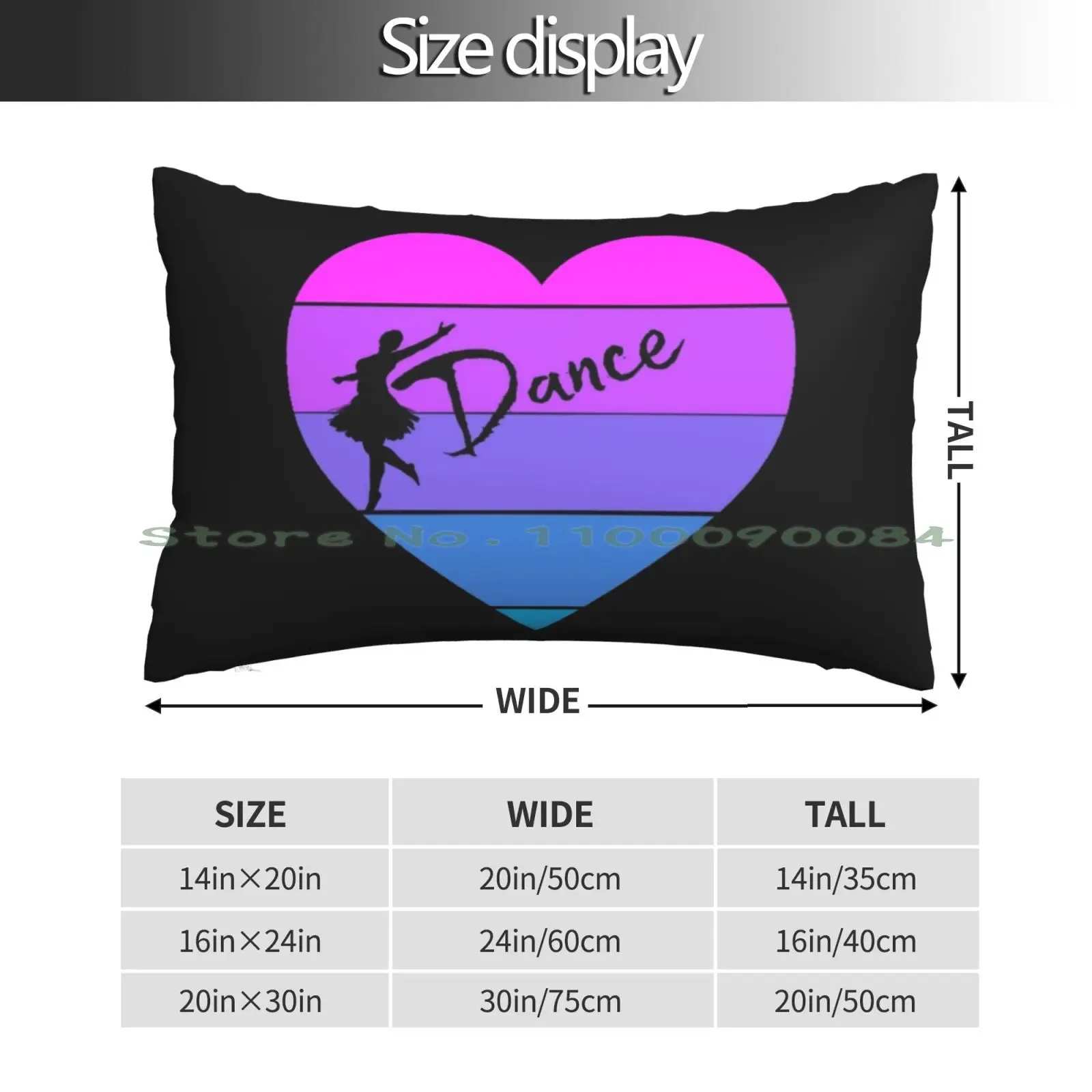 I Love Dance Pillow Case 20x30 50*75 Sofa Bedroom Nicolas Cage Stage Name Actor Filmmaker Coppola Received Many Awards Portrait