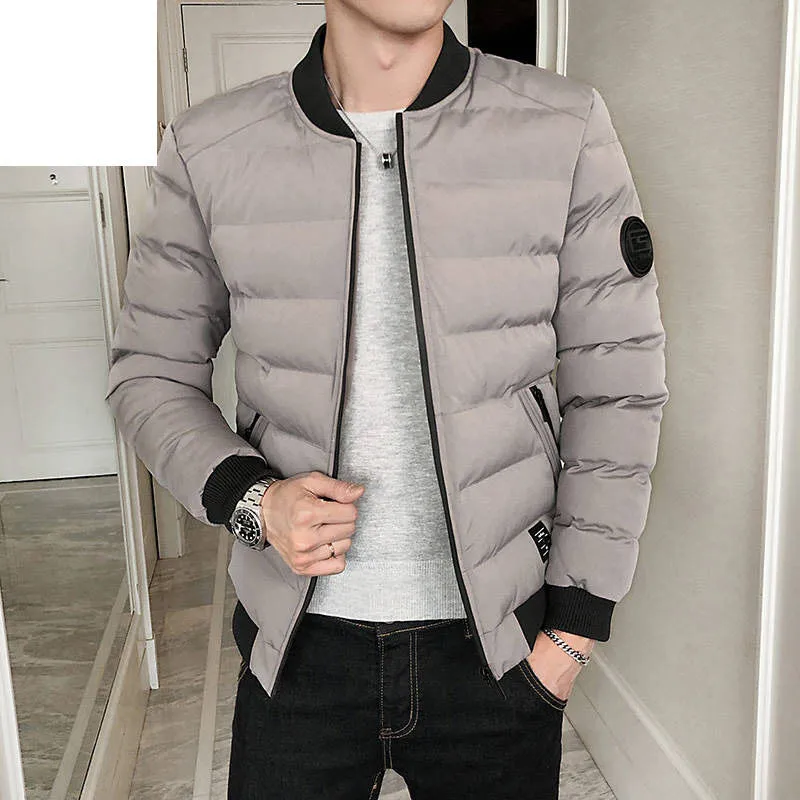 Moda masculina jaquetas de pato branco hig qualidade quente negócio roupas de inverno casaco casual masculino parka sobretudo cinza preto marinho