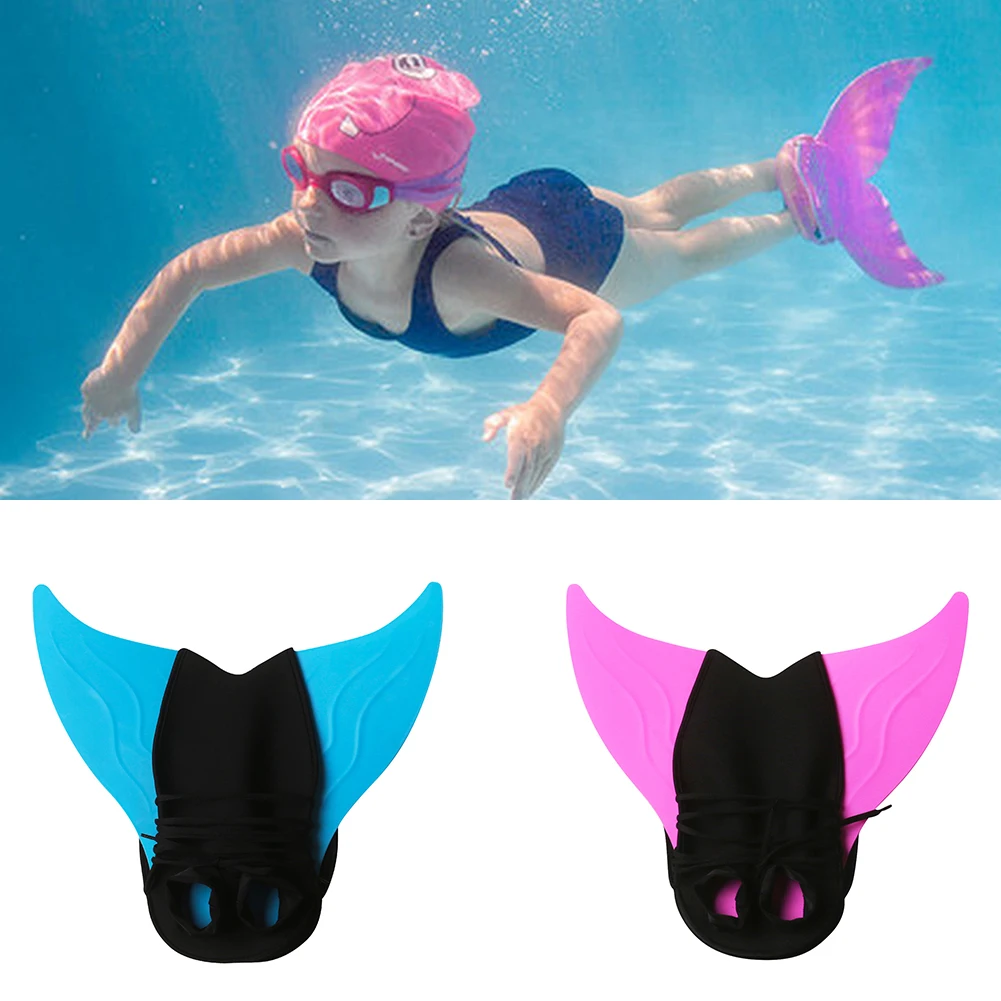 Swimming Training Fins Diving Fins Mermaid Ankle Swim Fins Diving Equipment For Kids Children Water Sports Training