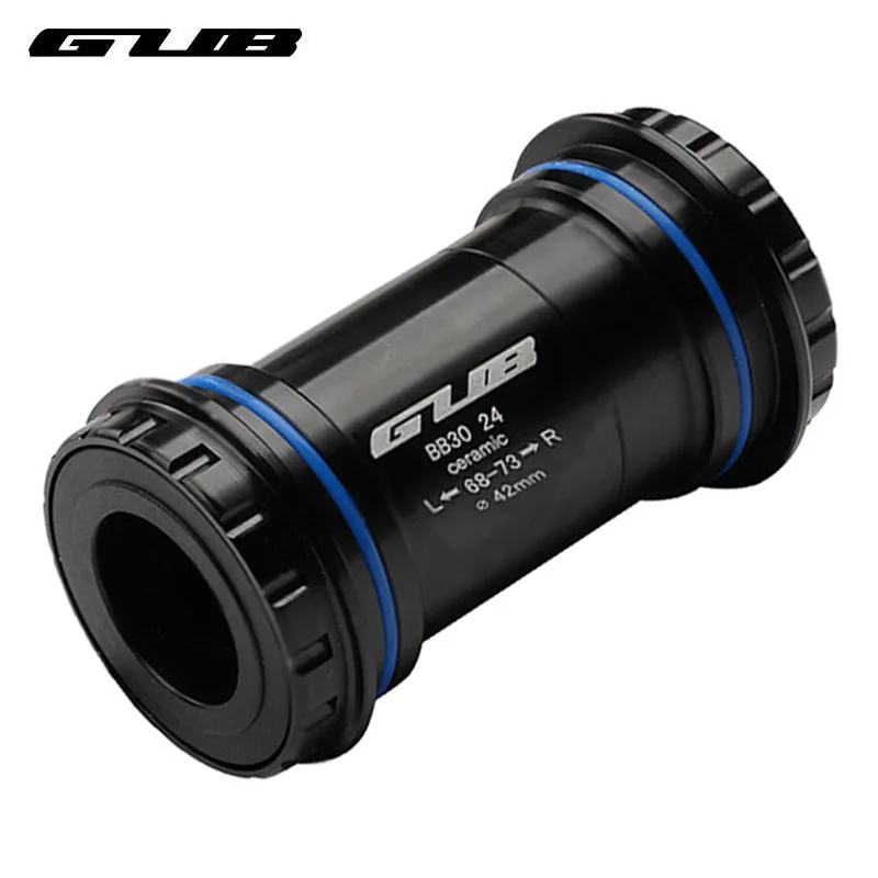 GUB Bicycle Bottom Bracket Ceramic Bearing Bottom Bracket To 24/22mm for Bike Threaded Press-in Bottom Bracket Bicycle Parts