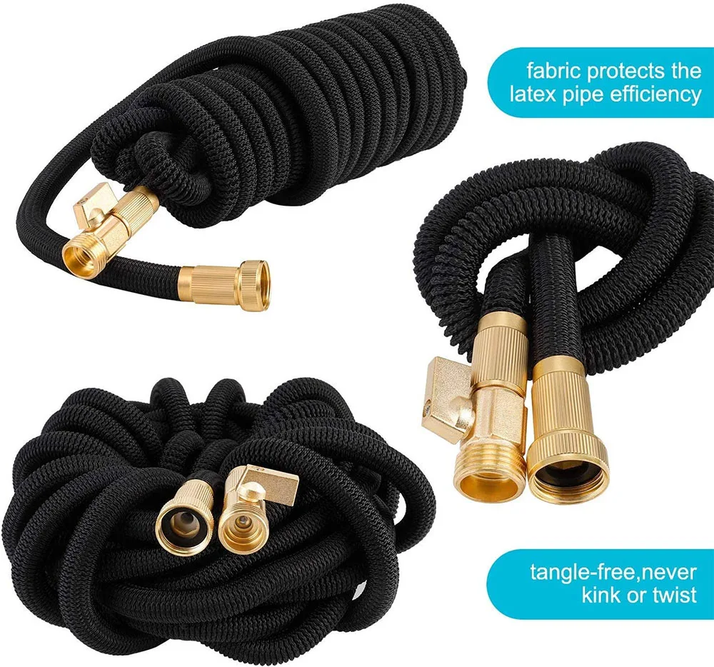 25Ft-100Ft Garden Hose Expandable Magic Flexible Water Hose (EU/US Version)Hose Plastic Hoses Pipe With Spray Gun To Watering