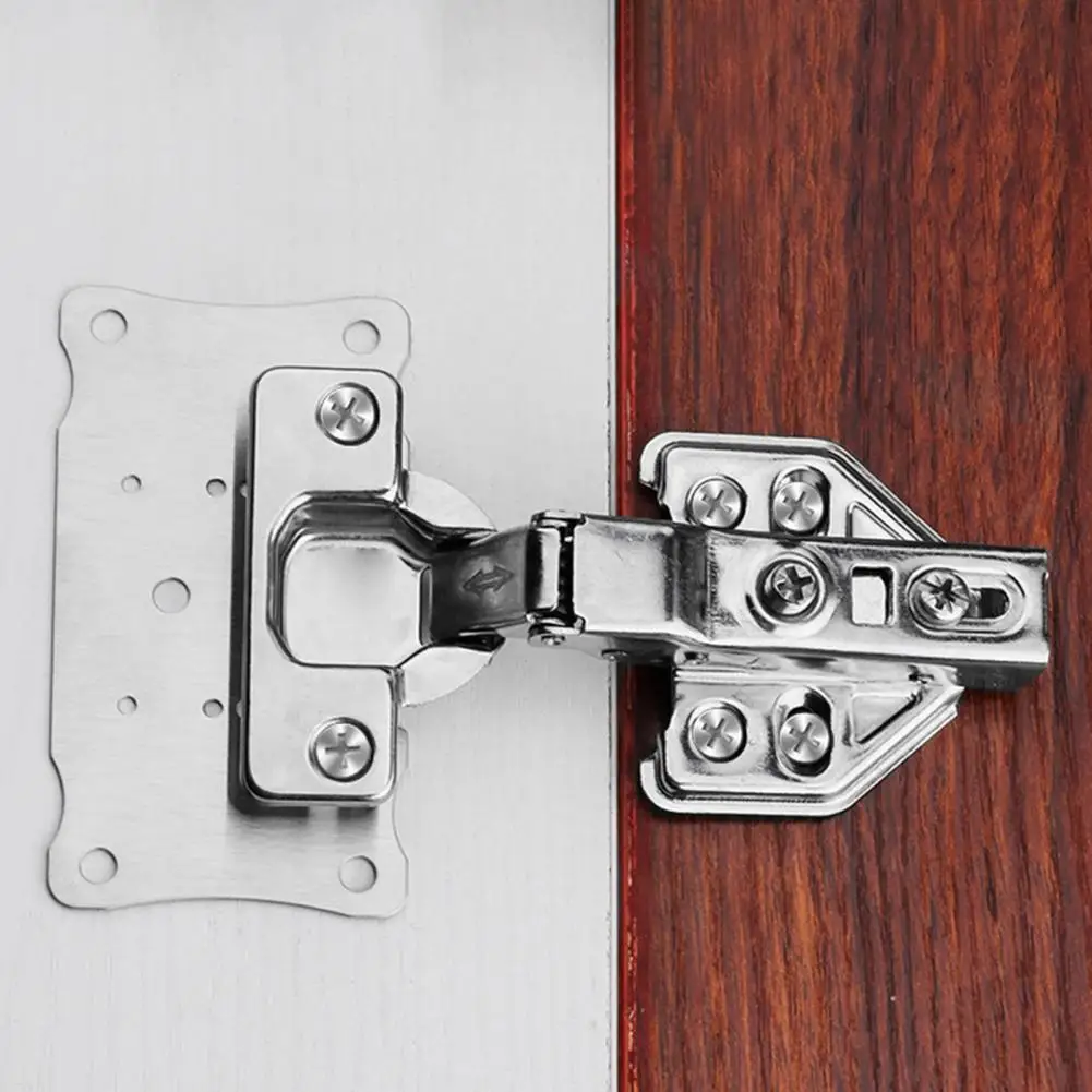 Hinge Repair Plate Thickened Stainless Steel Hinges Fixing Brace Joining Plate for Cabinets Cupboards Closets Dressers