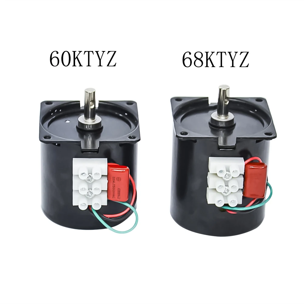 

220V AC Synchronous Gear Motor 60 68KTYZ CW/CCW Permanent Magnet Synchronous Gear Motor 1.2/2.5/5/10/15/20/30/50/60/80/110rpm