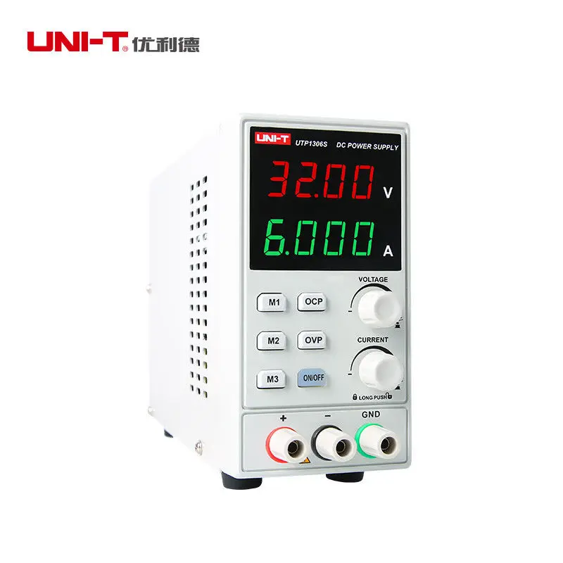 Imagem -02 - Uni-t-single-channel Switching dc Power Supply Estabilizador Regulador de Tensão Instrumento de Laboratório 4bits Display Utp1306s 32v 6a