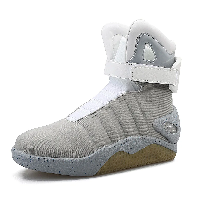 TAQCMS Männer Basketball Schuhe Led licht schuhe männer turnschuhe „Back to Future“ led leuchtende schuhe für männer COsplay high top schuhe 3