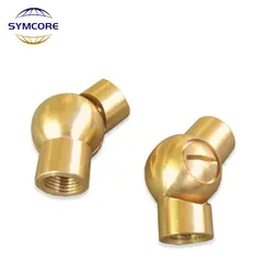 2Pcs All Brass Inner Teeth M10 Universal Steering Head Bolts Wall Lamp Copper Steering Parts Table Lamp Fishing Steering Head