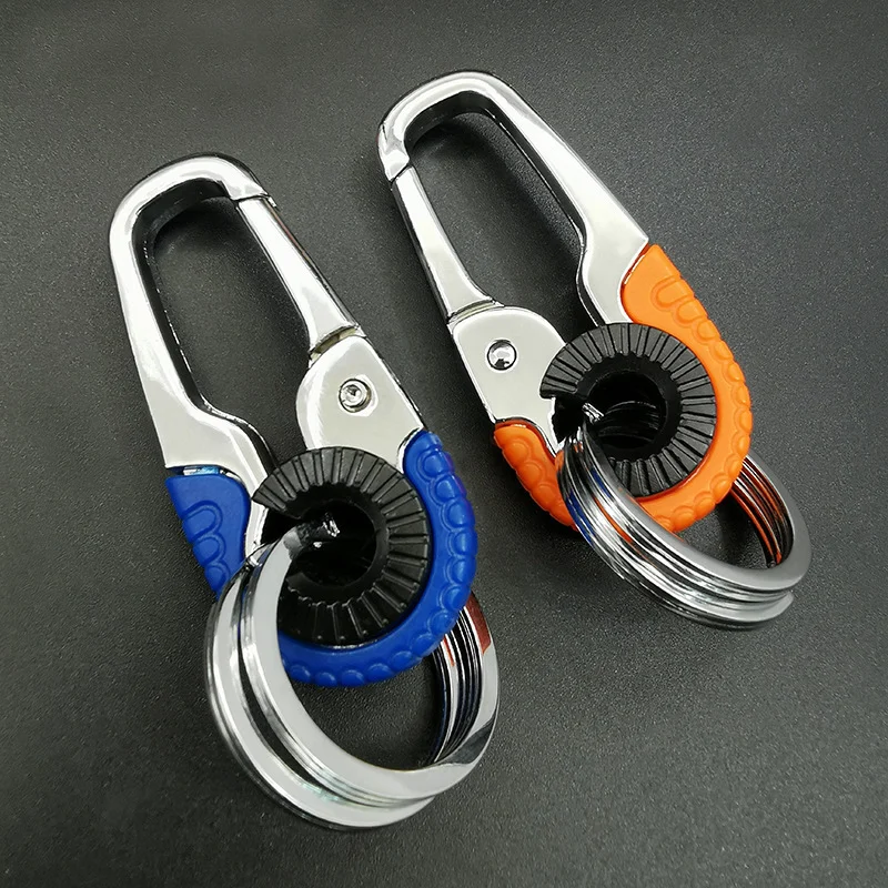 2.2*6.2CM Car Keychain Steel Buckle Carbine Outdoor Carabiner Climbing Metal Keychain Casual for Camping Traveling Car Keychain