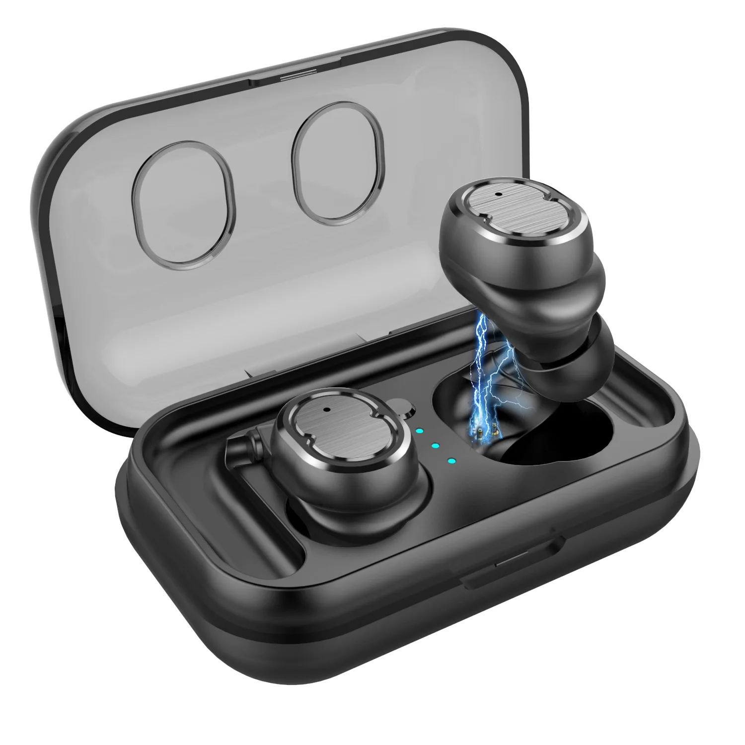 

TWS in ear touch Bluetooth headset 5.0 true wireless mini noise reduction and waterproof running Earphones