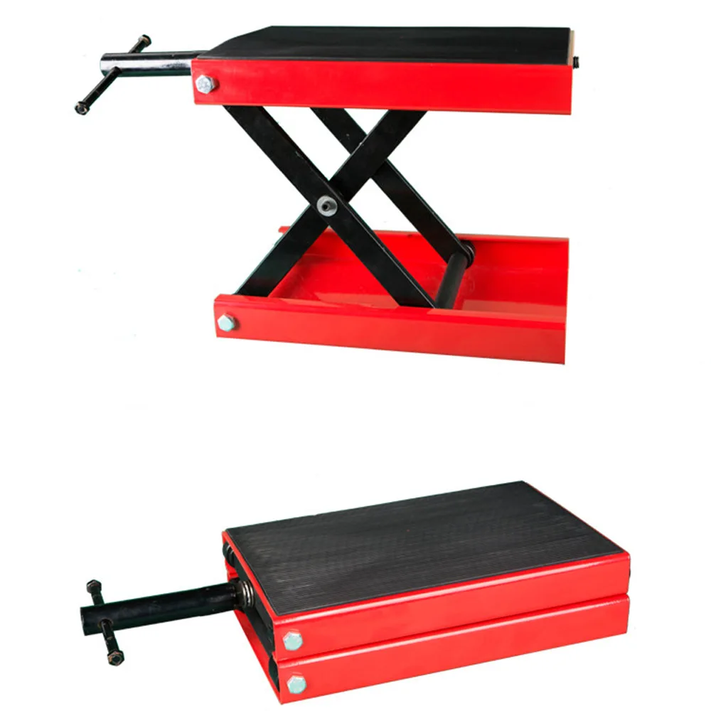 500KG Scissor Hoist Jack Lifting Cranes Motorcycle Repair Stand Center Scissor Lift Hoist Workshop Bench Lifting Tool