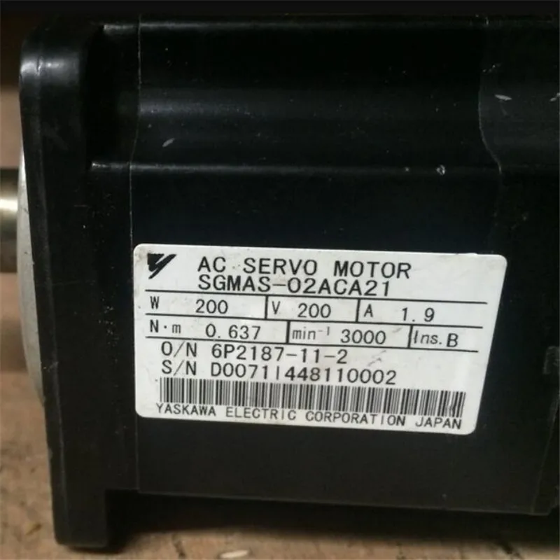 Tested Working SGMAS-02ACA21 AC SERVO MOTOR