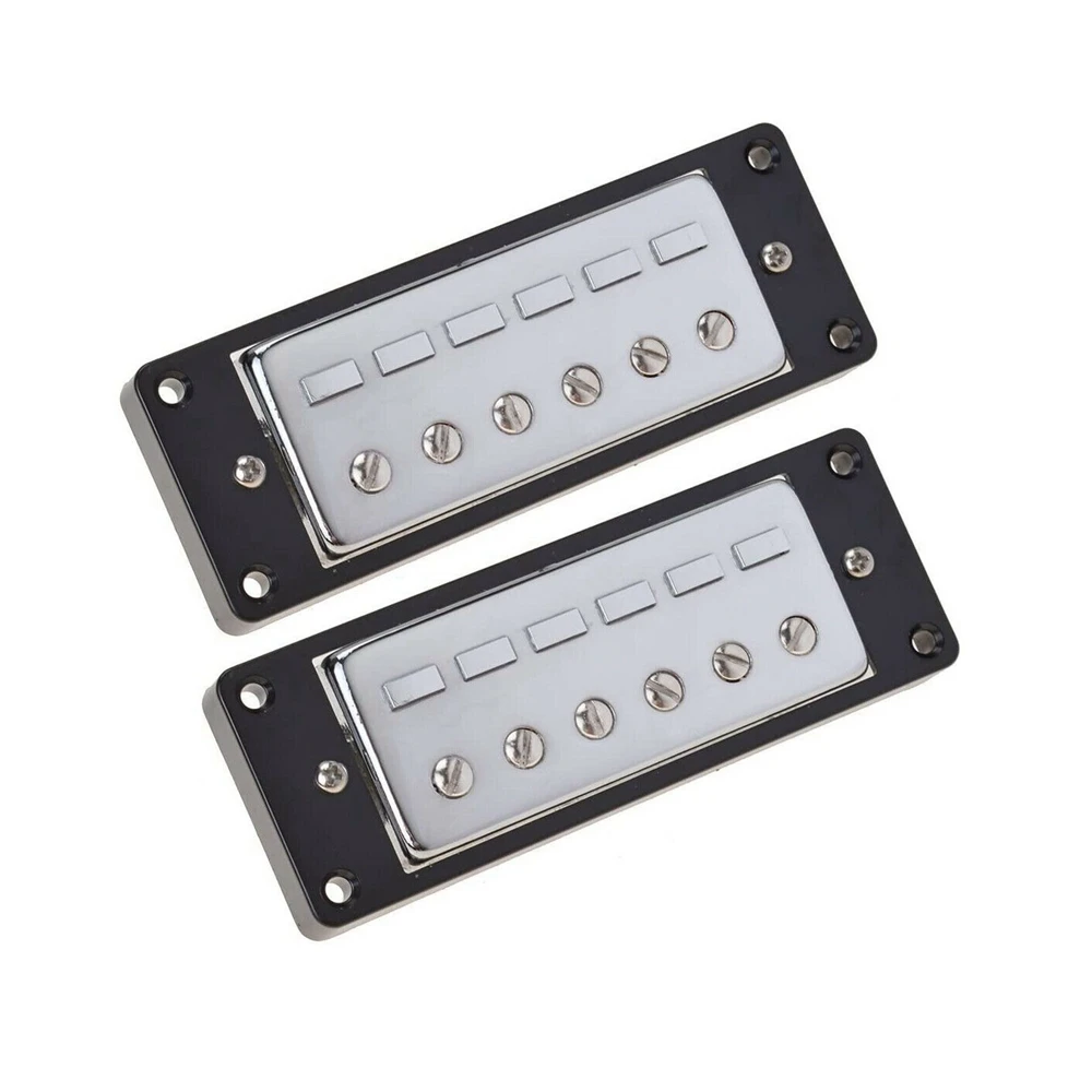 1Set Guitar pickups Mini 6 Strings Humbucker Pickups Bridge & Neck Set for Electric Guitar Chrome