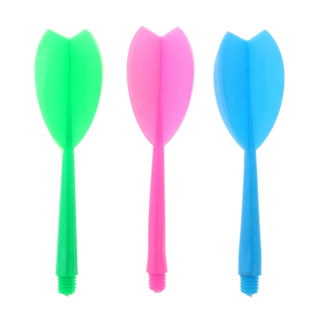 30pcs Multicolor Durable Plastic Darts Shaft & Dart Flight Combo Set Darts Accessories