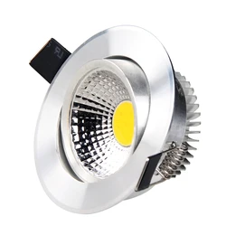 1pcs ac110v 220v Dimmable Led downlight light COB Ceiling Spot Light 3w 5w 7w 12w 15W ceiling recessed Lights Indoor Lighting
