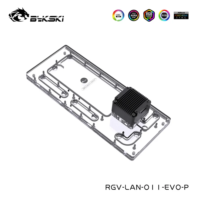 Bykski Distro Plate For LIAN LI O11 EVO Chassis Use ARGB,RGB Reservoir Water Cooling Loop Build Tank ,RGV-LAN-O11-EVO-P