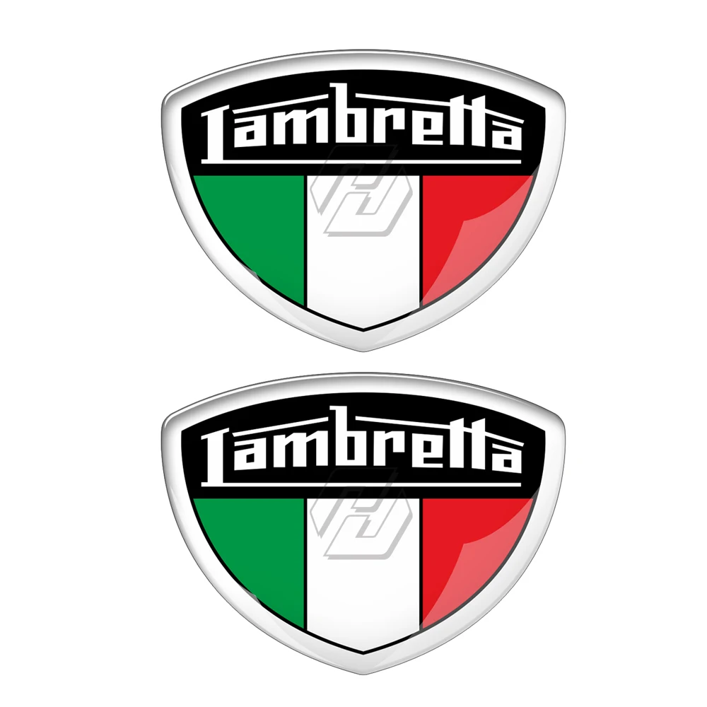 3D Motorcycle Scooter Sticker Case for Lambretta Shield Logo Decal Vespa MOD Rocker